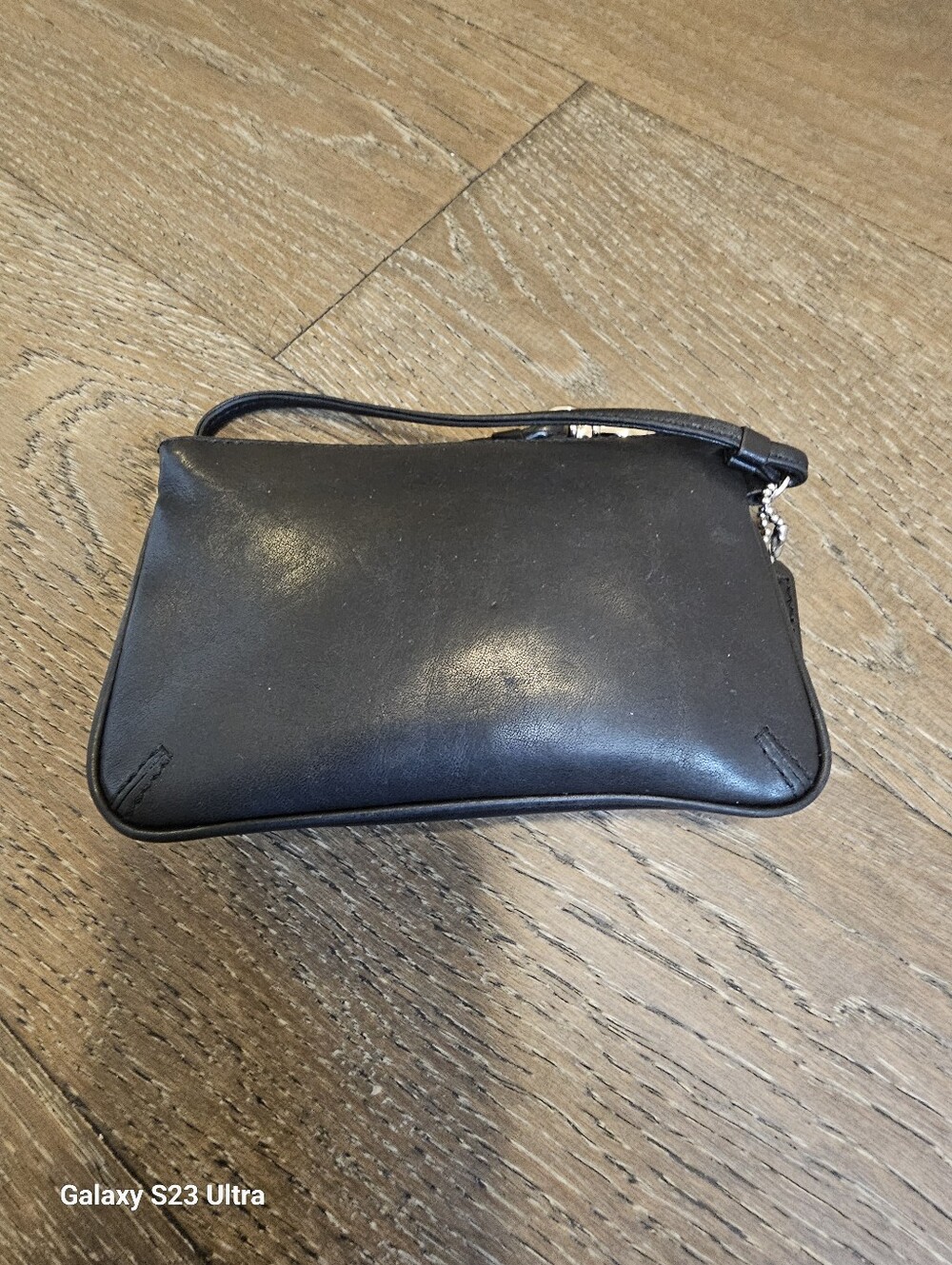 Coach Black Leather Wristlet - Picture 7 of 8